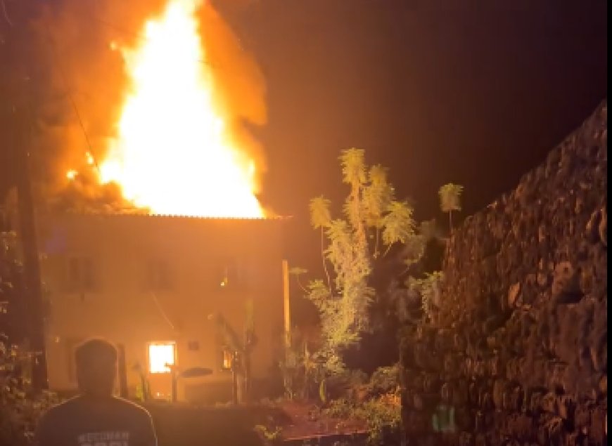 Fire devastates house on Brava Island, once again exposing the lack of an efficient civil protection service