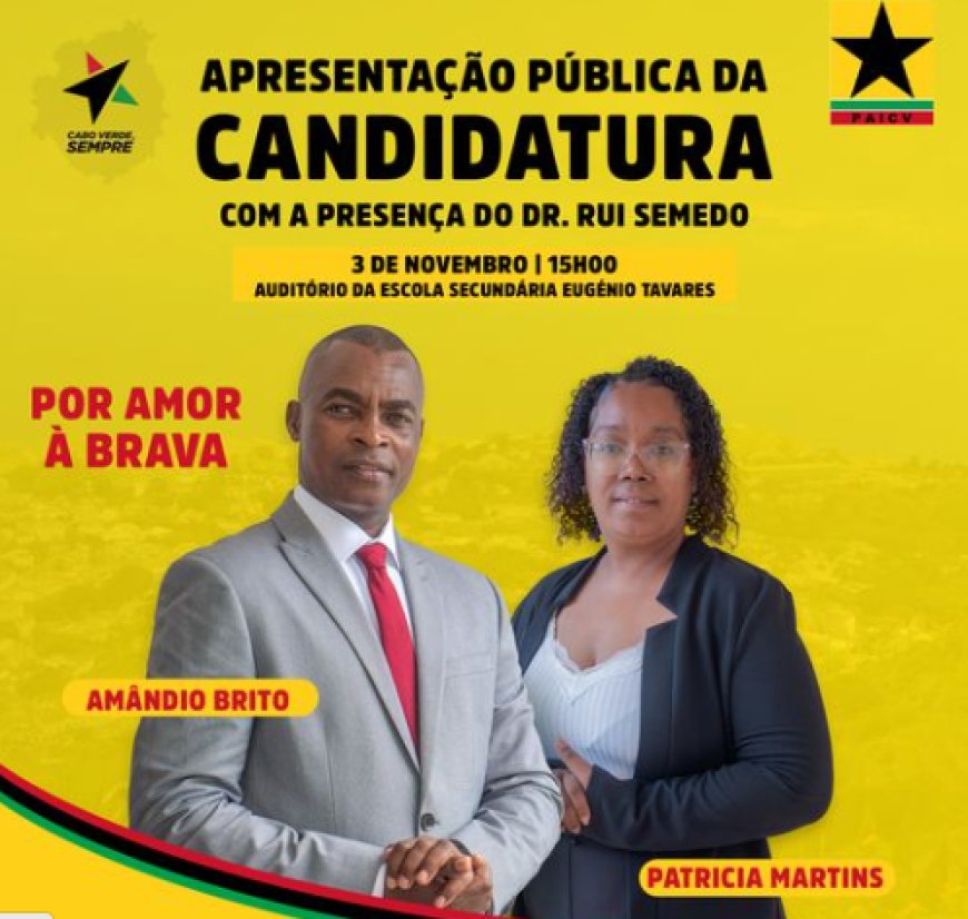 Convite à Apresentação Pública da Candidatura "Por Amor à Brava"