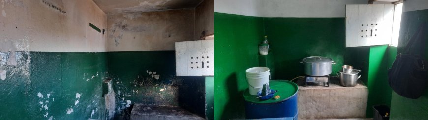 Nossa Senhora da Monte Primary School receives support to paint the kitchen