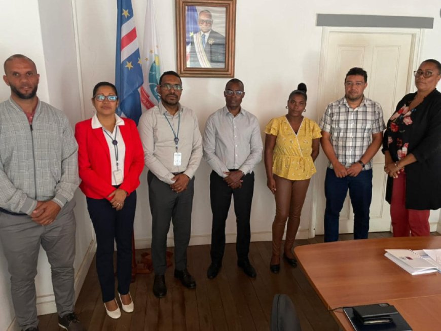 Visita de Cortesia do Diretor dos Recursos Humanos do BCA e da Gerente da Agência da Brava à Câmara Municipal da Brava