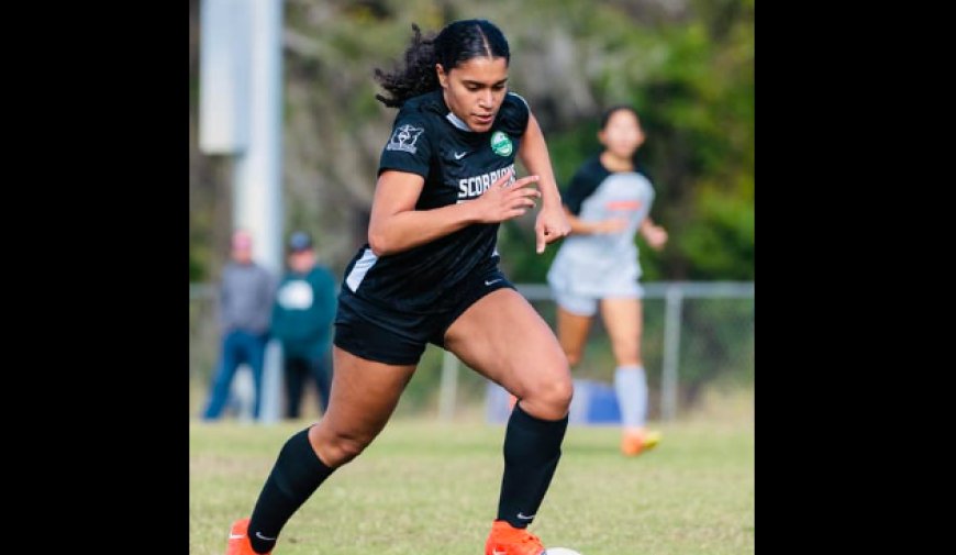 Kendra Santiago, voted best player by Southcoast player soccer